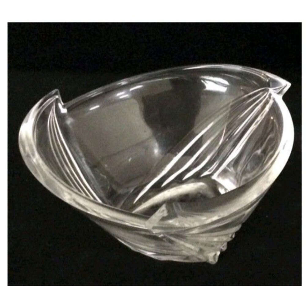 ROSENTHAL – EXALTATION – 24% CRYSTAL SERVING BOWL ART DECO STYLE GERMANY - Picture 3 of 6